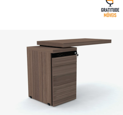Mesa Complemento Pé com 3 ou 4 Gavetas -PD