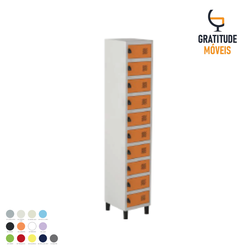 Armário Porta Objetos 10 Portas-MV