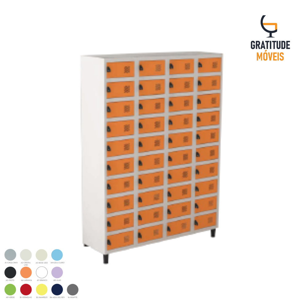 Armário Porta Objeto 40 Portas-MV