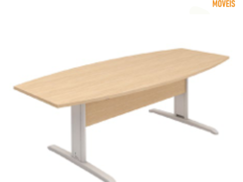 Mesa Reunião Semi Oval BP/AÇO -MZ