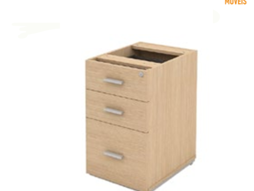 Gaveteiro Pedestal 2 gavetas + Pasta -MV