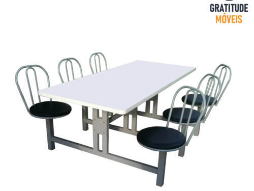 Mesa Refeitório Assento Giratório-TL