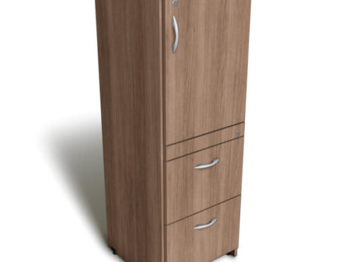 Arquivo 2 gavetas para pasta suspensa e 1 porta