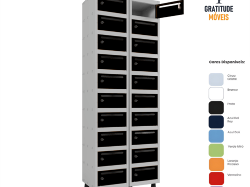 Armário Caixa Postal 20 Gavetas