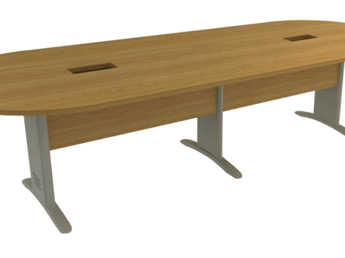MESA DE REUNIÃO OVAL BIPARTIDO