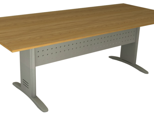 MESA DE REUNIÃO RETANGULAR FRONTAL AÇO
