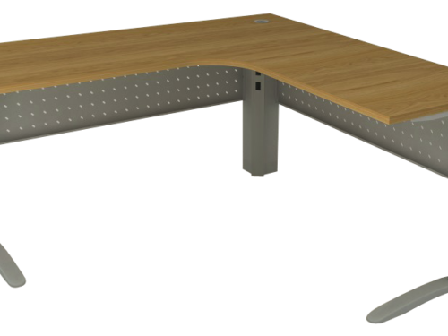Mesa delta frontal em aço