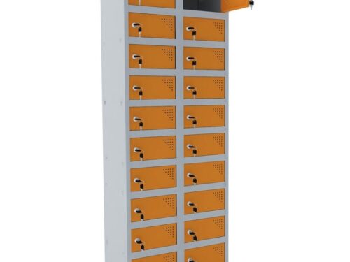 Armário porta objetos de aço 20 portas