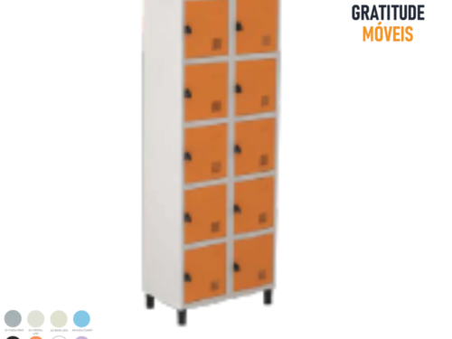 Roupeiro de Aço com 10 portas -MV