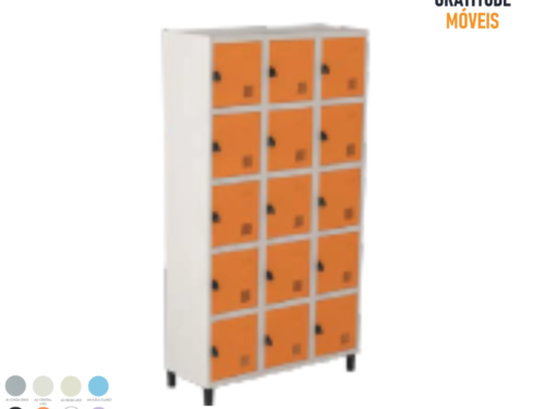 Roupeiro de Aço com 15 portas -MV