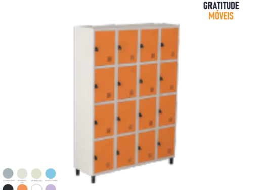 Roupeiro de Aço com 16 portas-MV