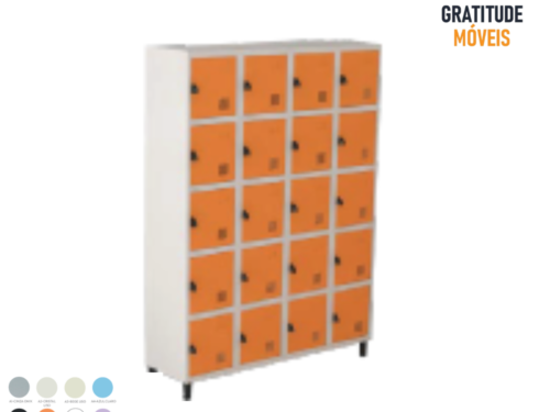 Roupeiro de aço com 20 Portas-MV