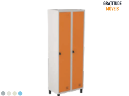 Roupeiro em aço com 2 Portas grandes-MV