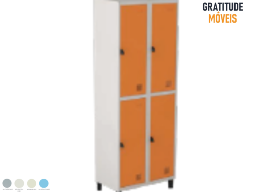 Roupeiro de Aço com 4 Portas grandes-MV