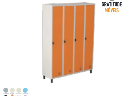 Roupeiro de Aço com 4 Portas grandes-MV