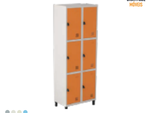 Roupeiro de Aço com 6 Portas pequenas -MV