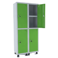 Roupeiro de aço com 4 portas